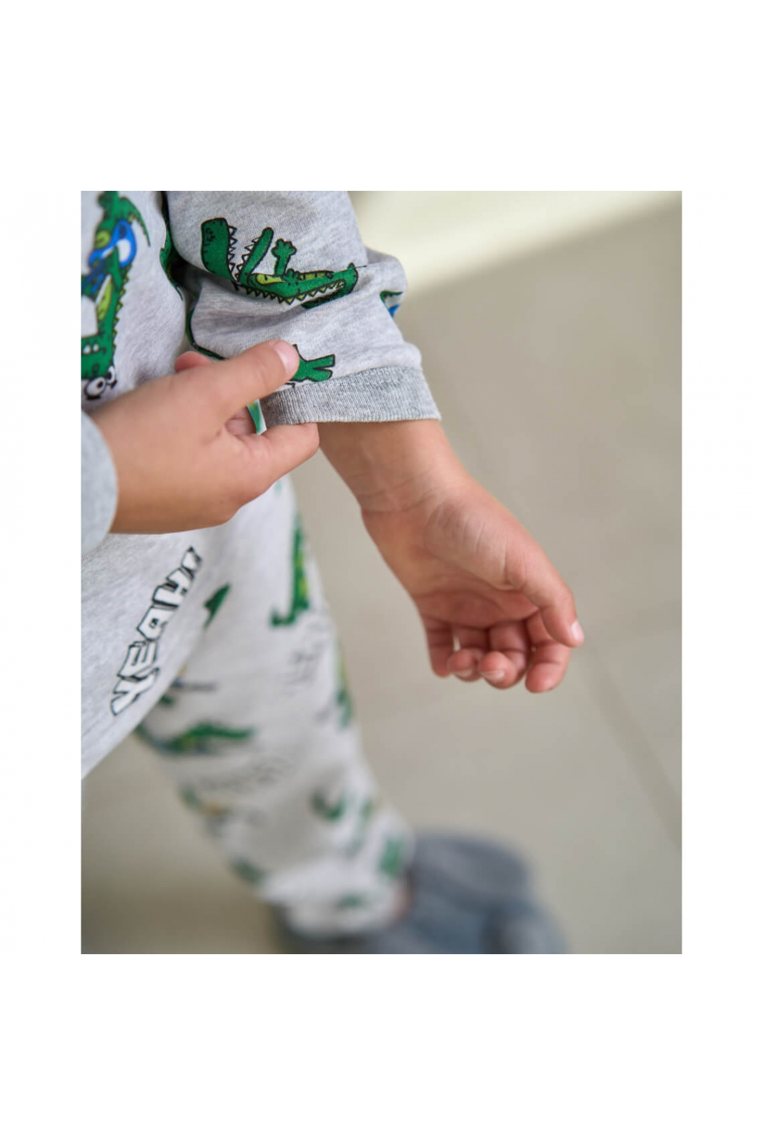 Піжама для хлопчика Крокодил начіс (футер)
