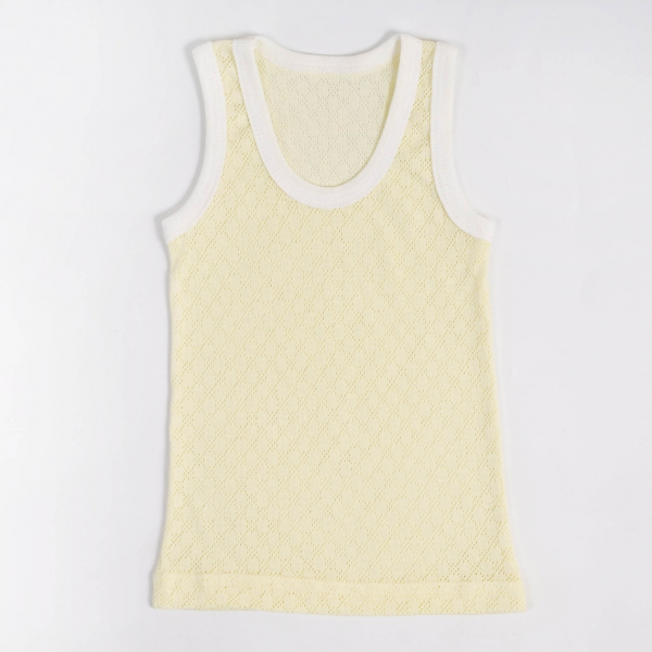 Майка для малят ажурна жовтий трансфер