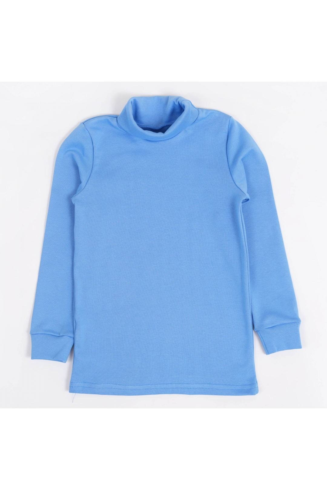 Гольф для хлопчика блакитний стретч начісний