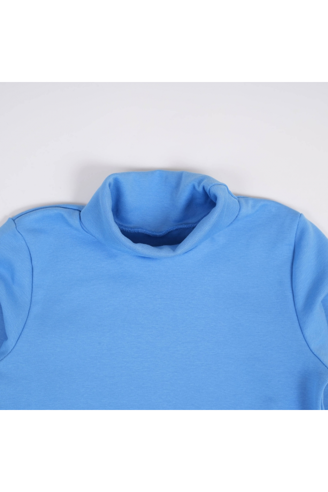 Гольф для хлопчика блакитний стретч начісний