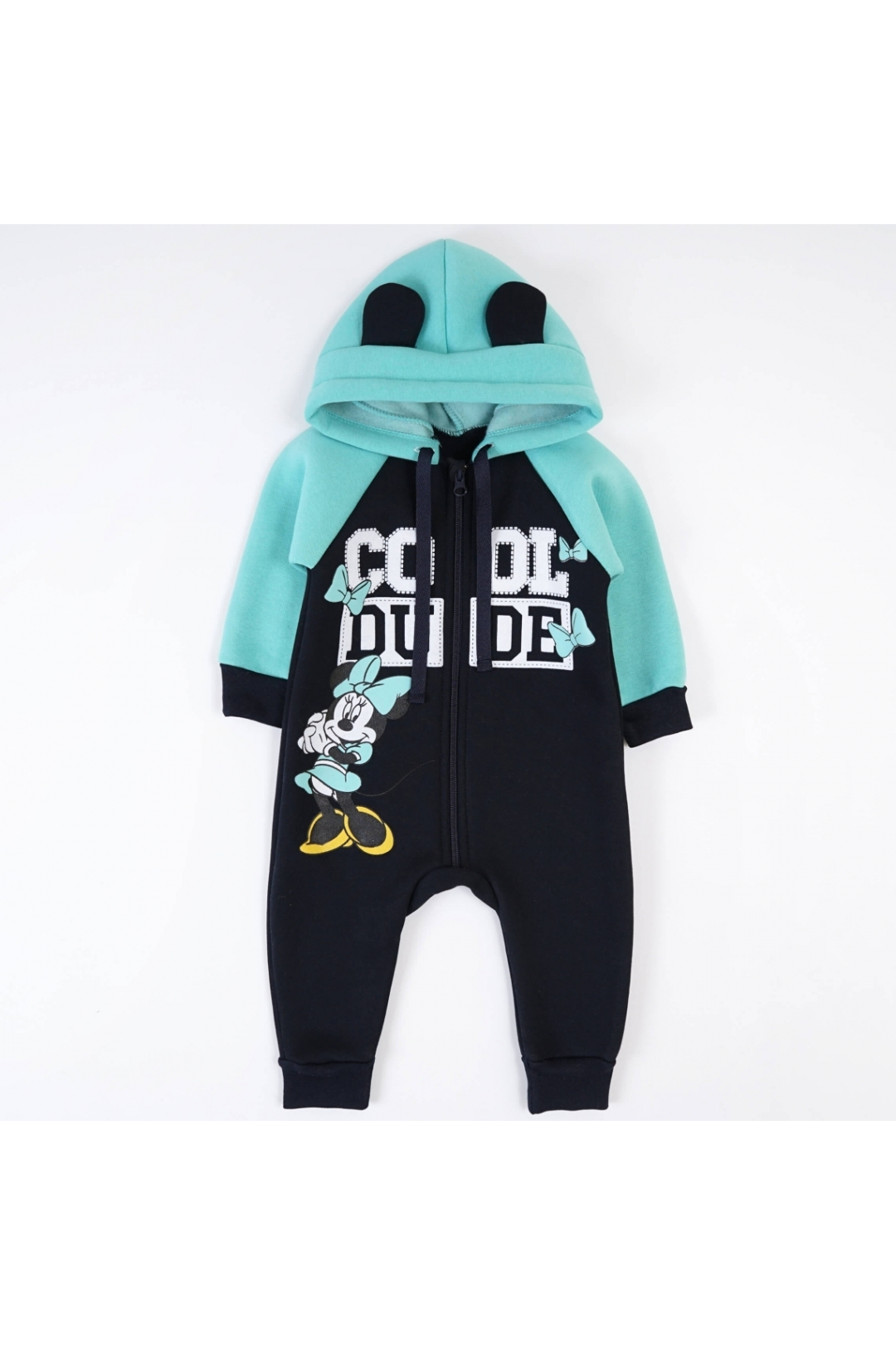 Комбінезон для дівчинки Міні Маус тіфані тринитка на флісі