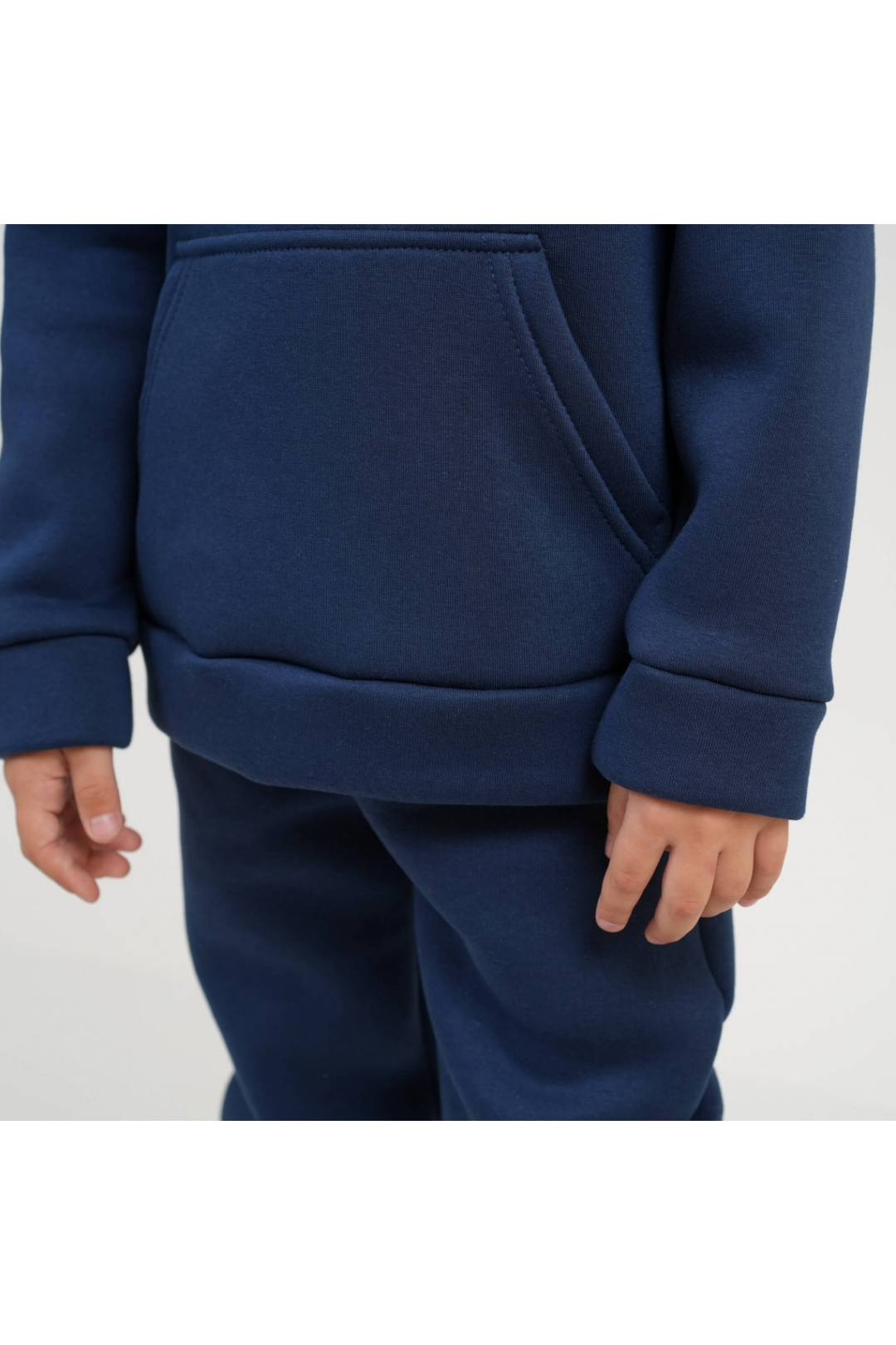 Костюм теплий  для хлопчика чорний тринитка на флісі