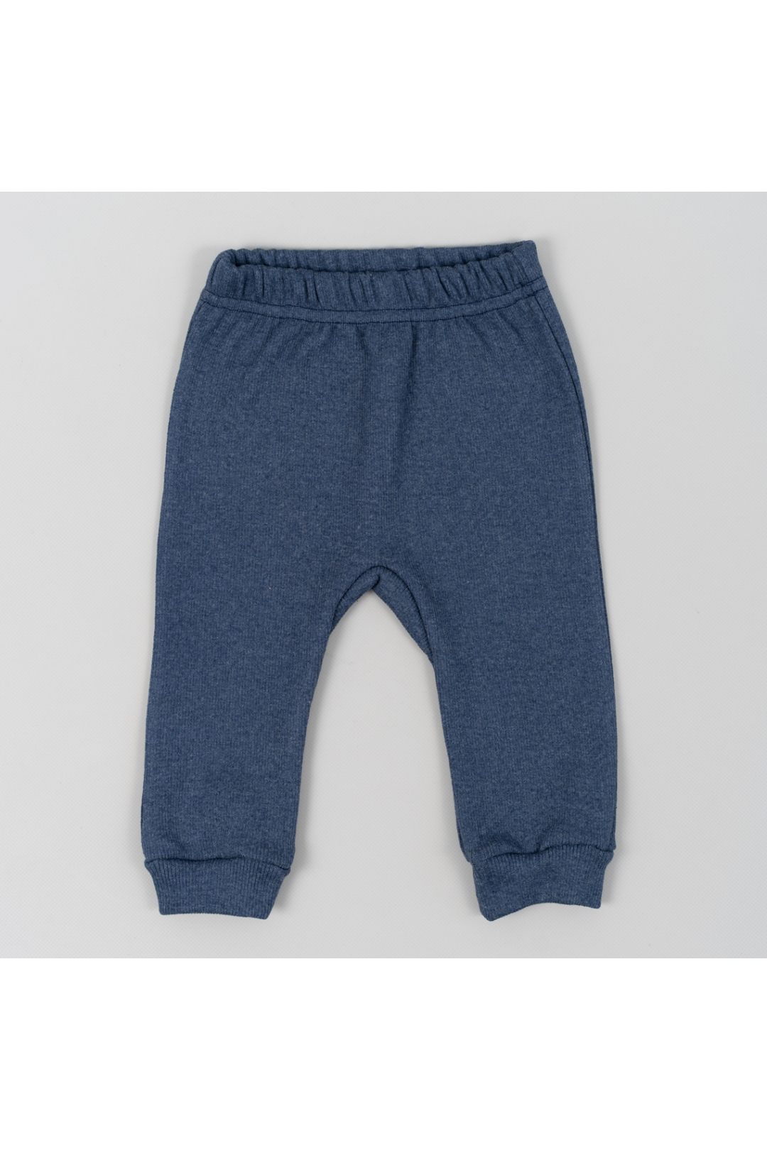 Щільні штанці для малят індиго рубчик з начісом
