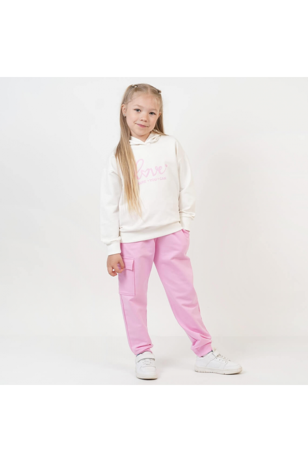 Костюм  для дівчинки рожевий двонитка