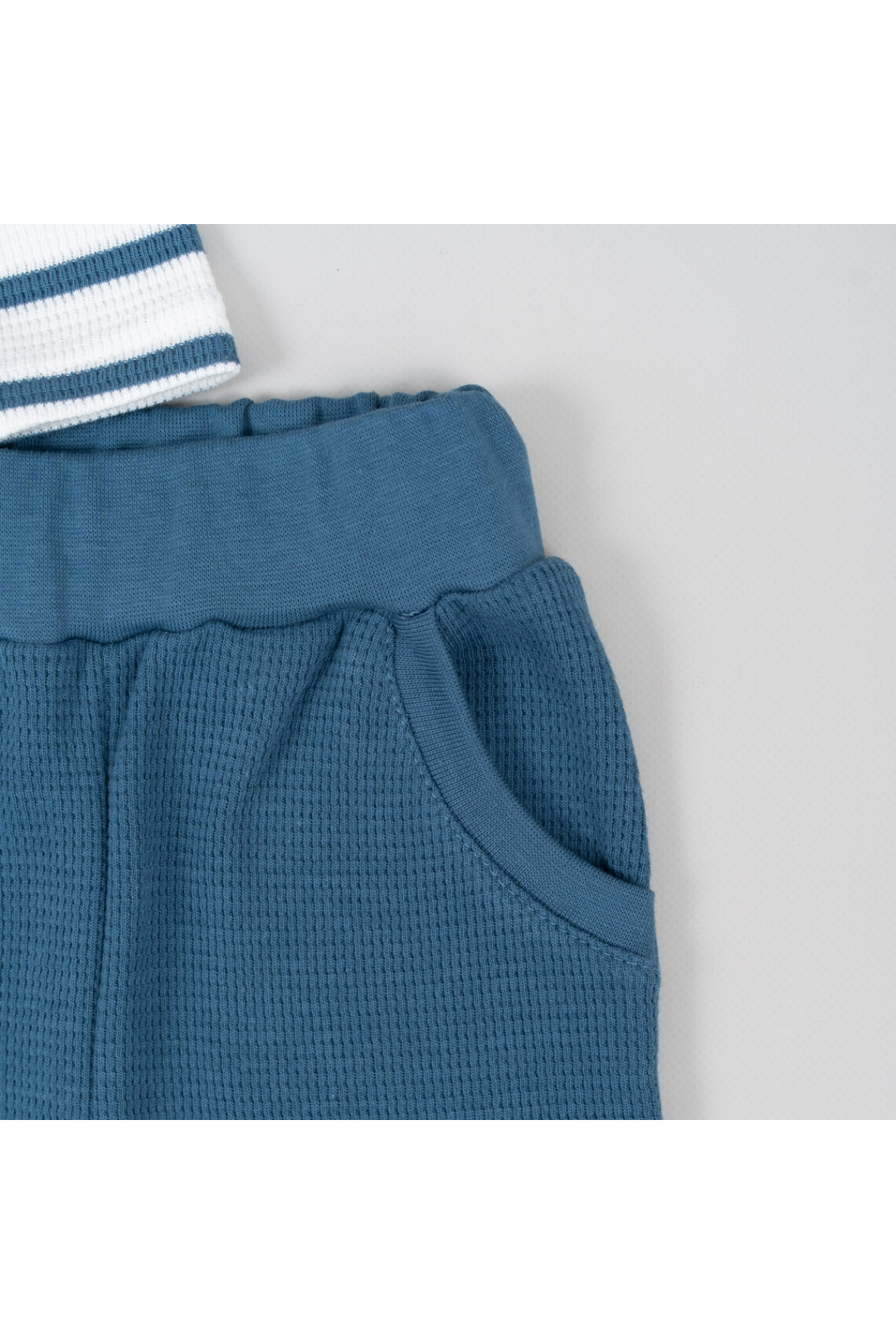 Костюм ясельний індиго вафельна структура