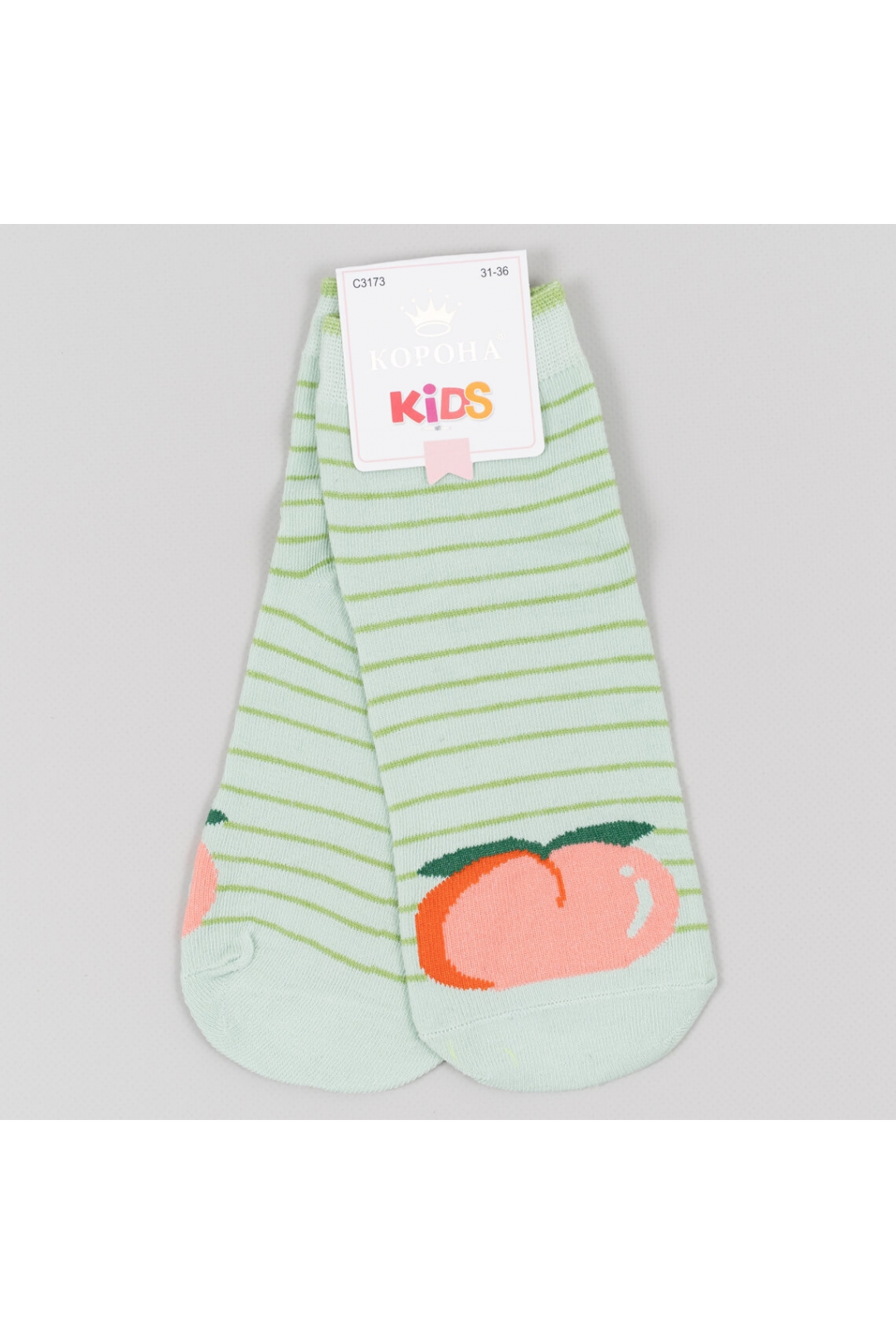 Шкарпетки для дівчинки ментол бавовна