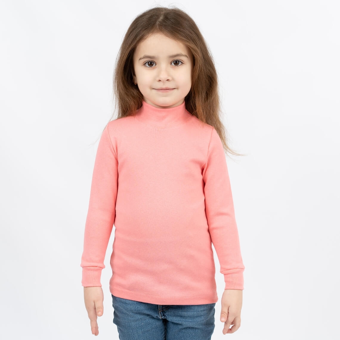 Гольф дитячий кораловий стретч