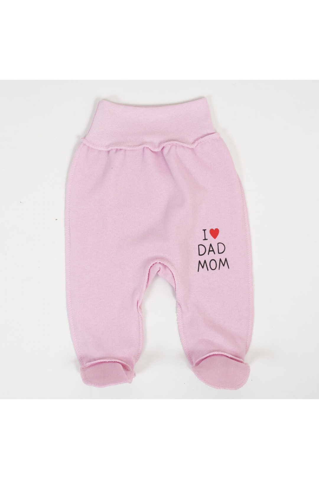 Повзунки для новонароджених рожевий начіс (футер)