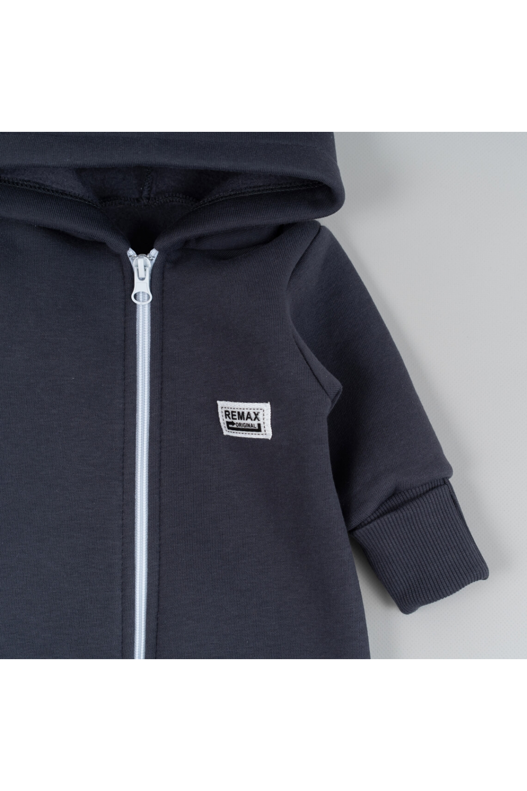 Комбінезон для малят графіт тринитка на флісі