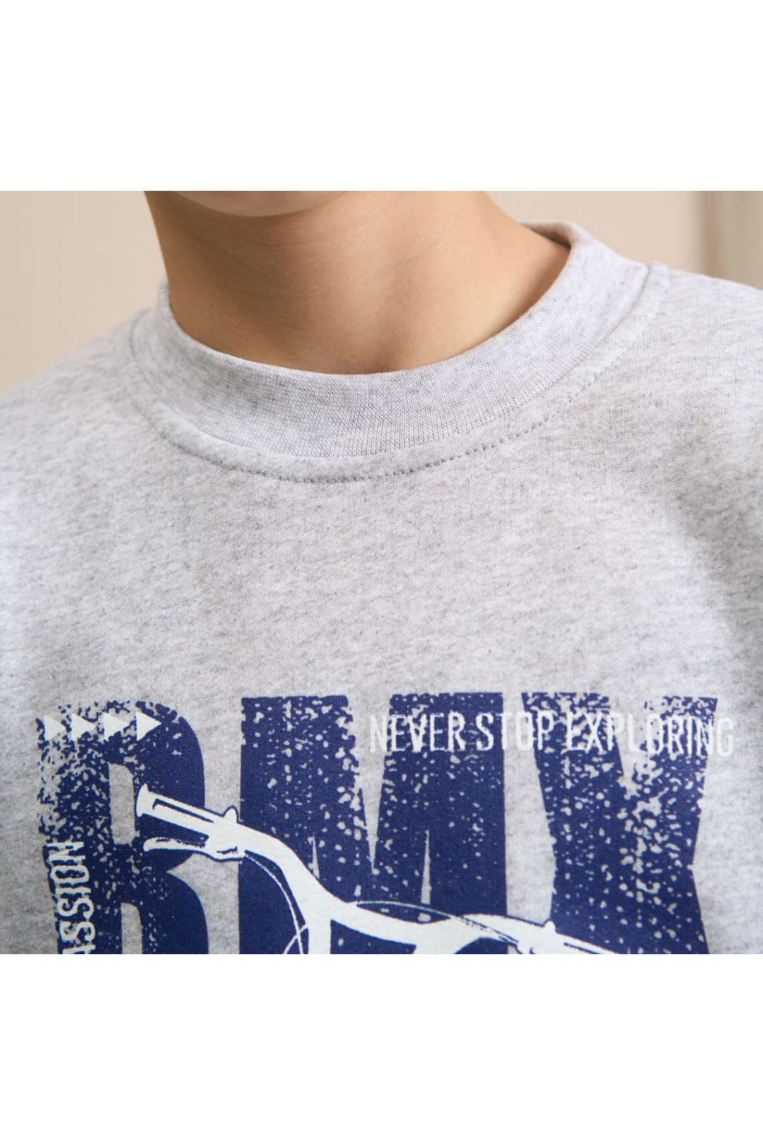 Піжама для хлопчика сірий начіс (футер)