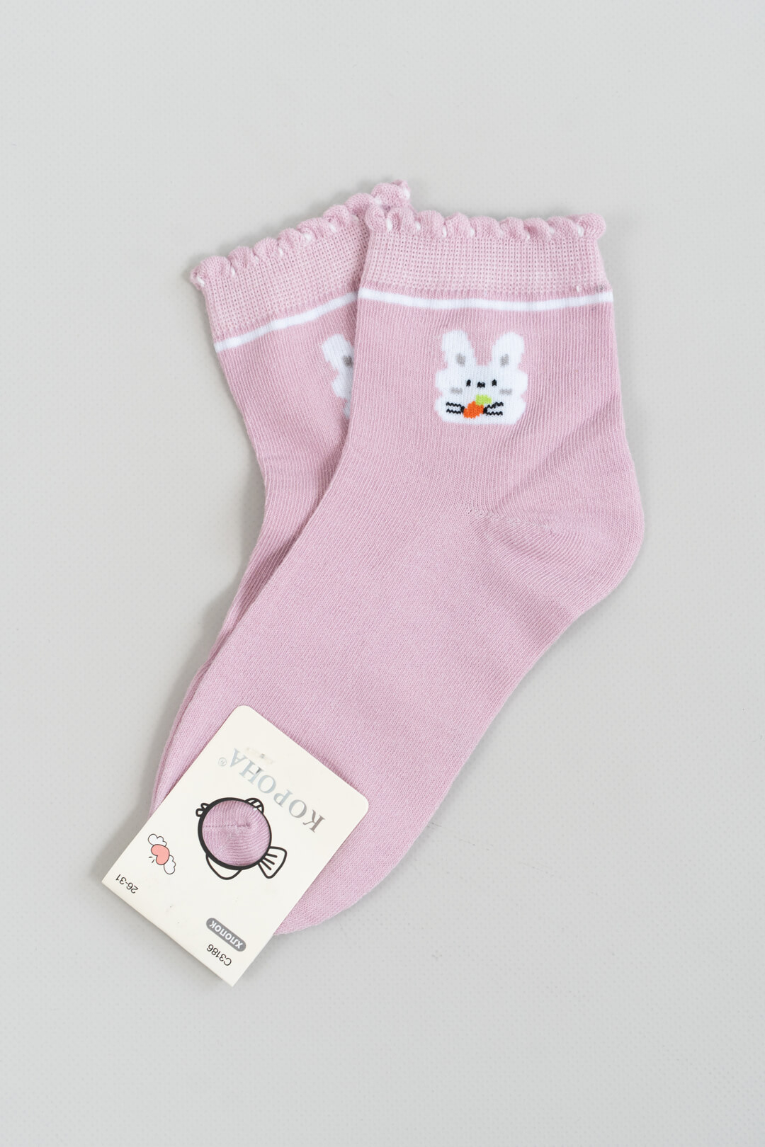 Шкарпетки для дівчинки рожевий бавовна