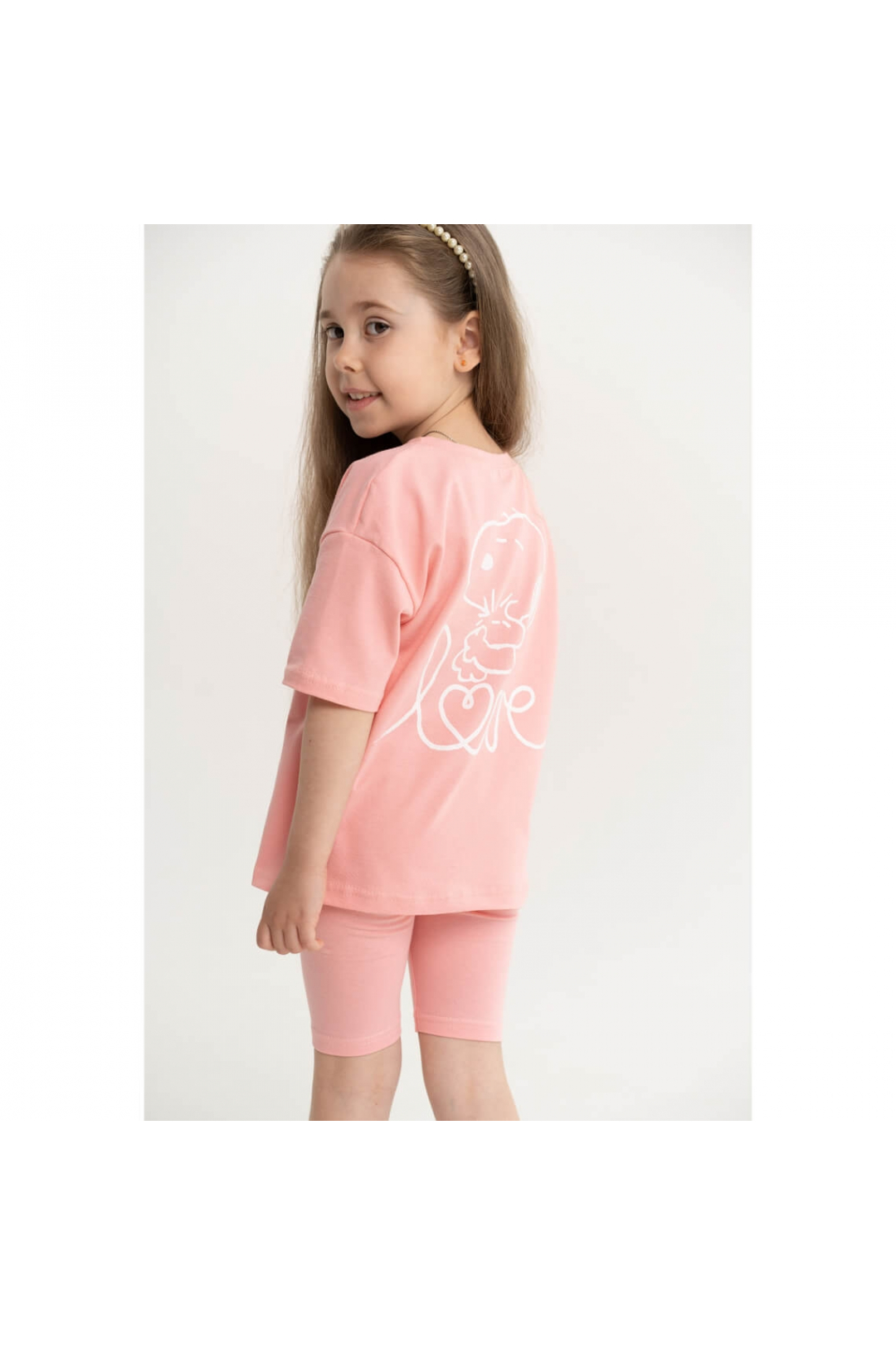 Комплект для дівчинки персиковий фулікра