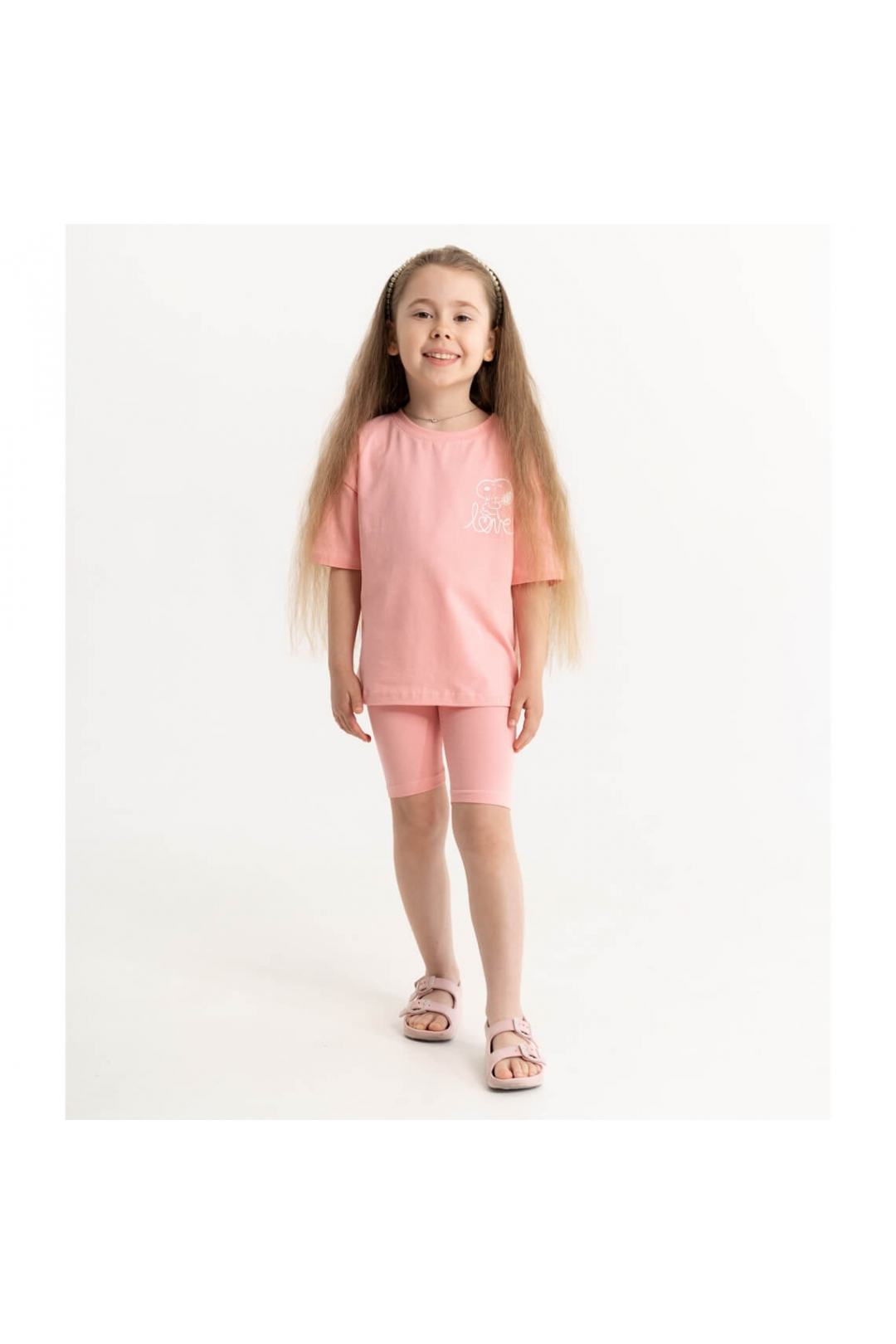 Комплект для дівчинки персиковий фулікра