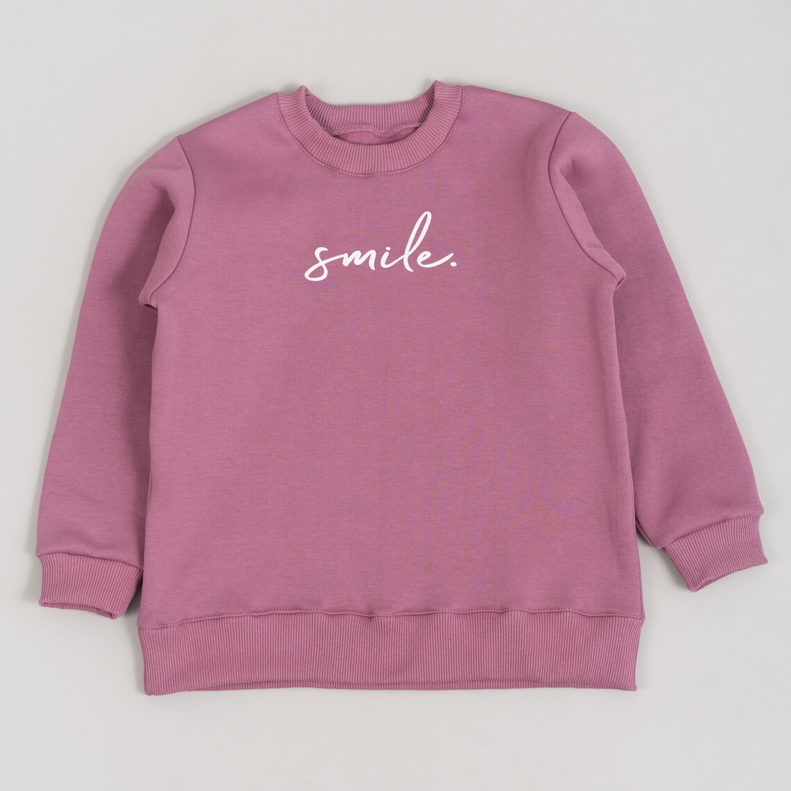 Світшот для дівчинки ліловий тринитка на флісі