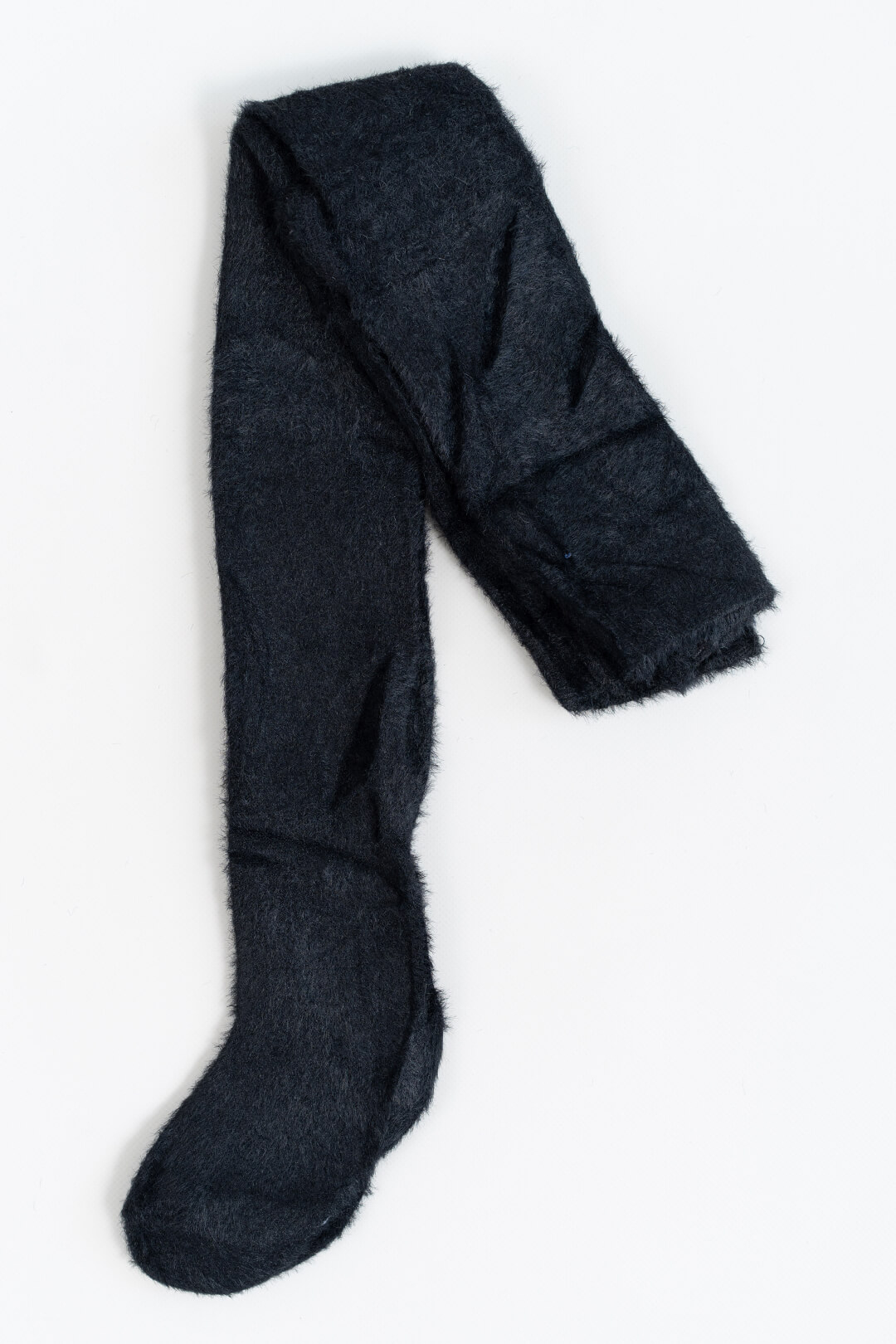 Колготки для дівчинки пухнасті чорний в'язка