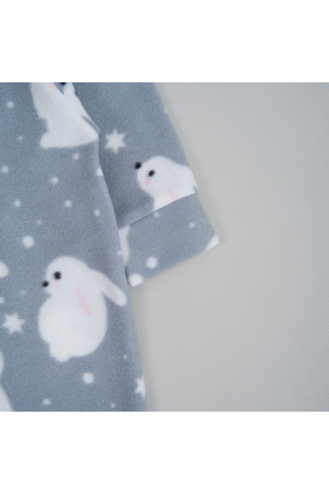 Комбінезони флісовий для малят сірий Зайчата мікрофліс