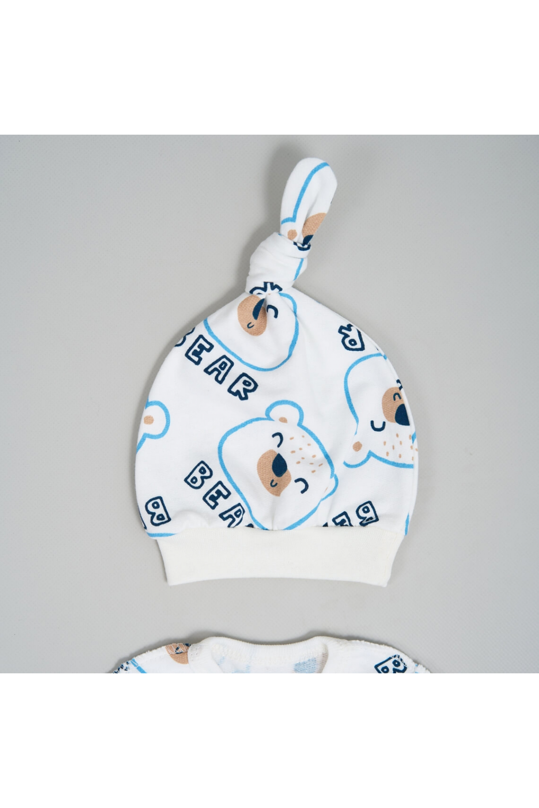 Комплект для новонароджених Ведмедики молочний начіс(футер)