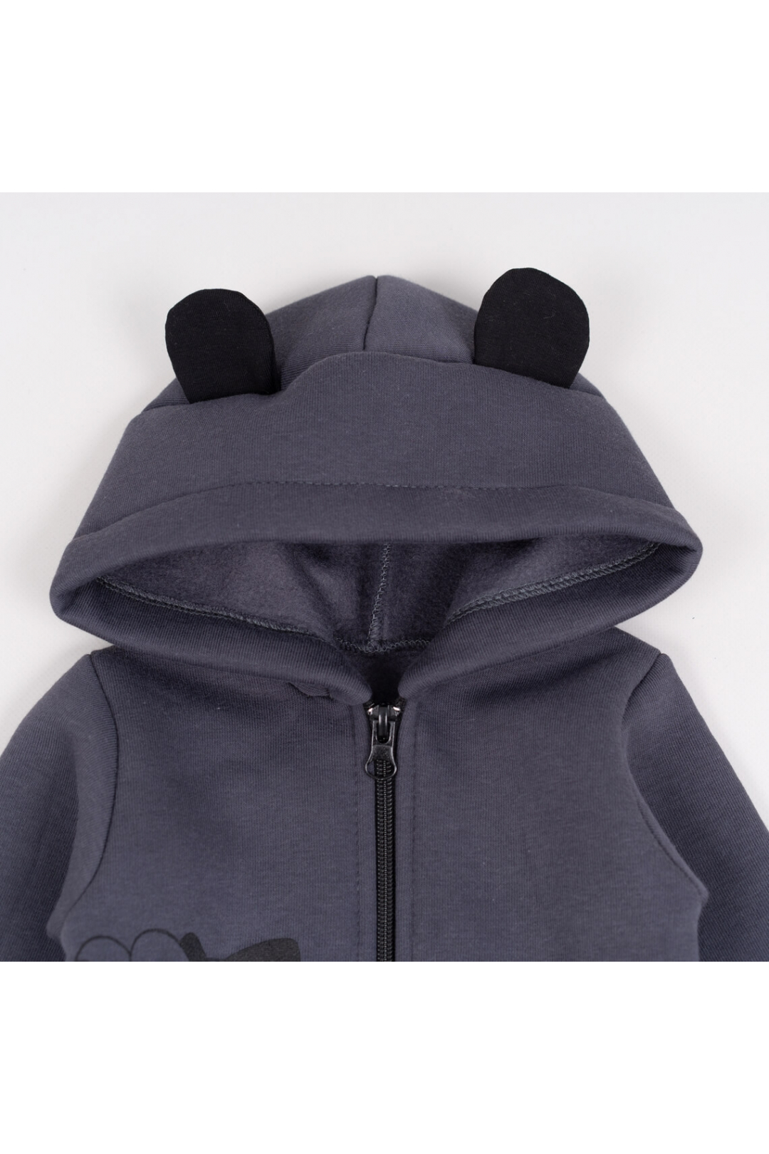 Комбінезон  для хлопчиків темно сірий трьохнитка на флісі