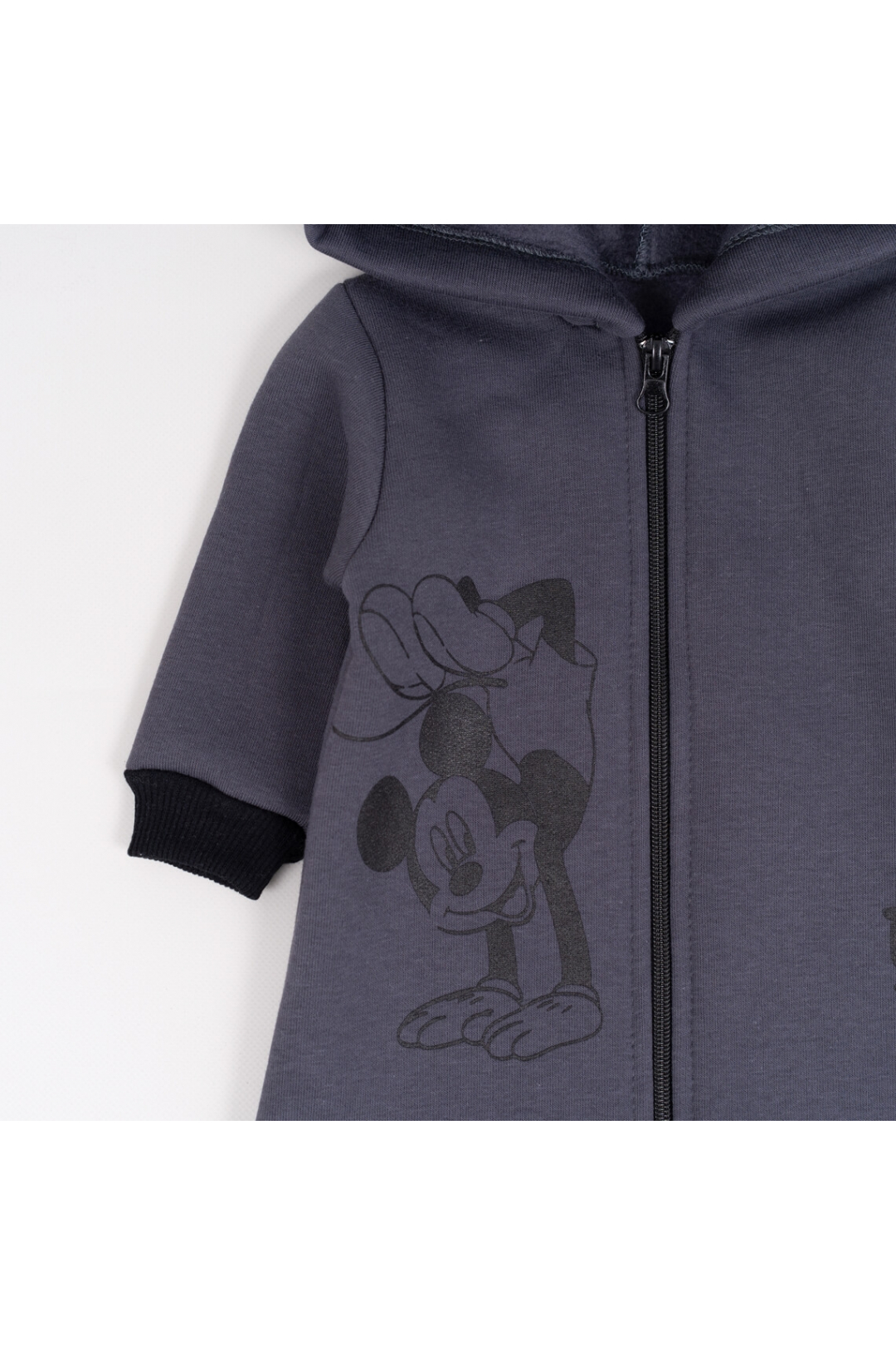 Комбінезон  для хлопчиків темно сірий трьохнитка на флісі