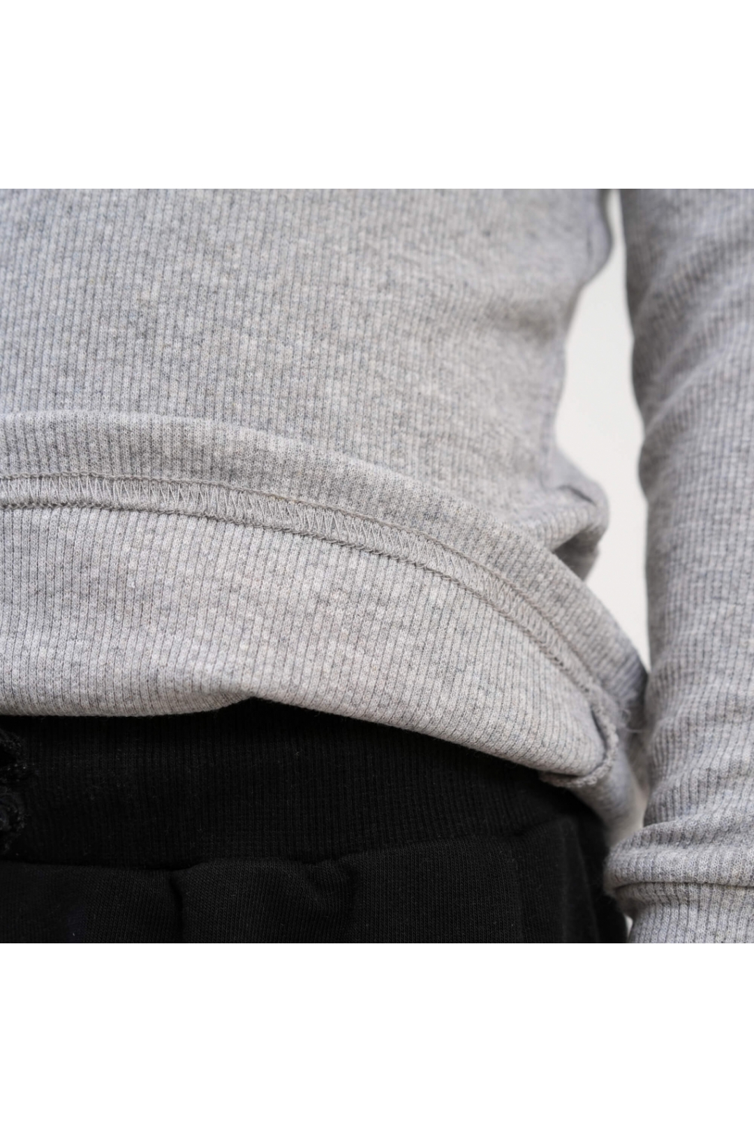 Гольф для хлопчика сірий рубчик