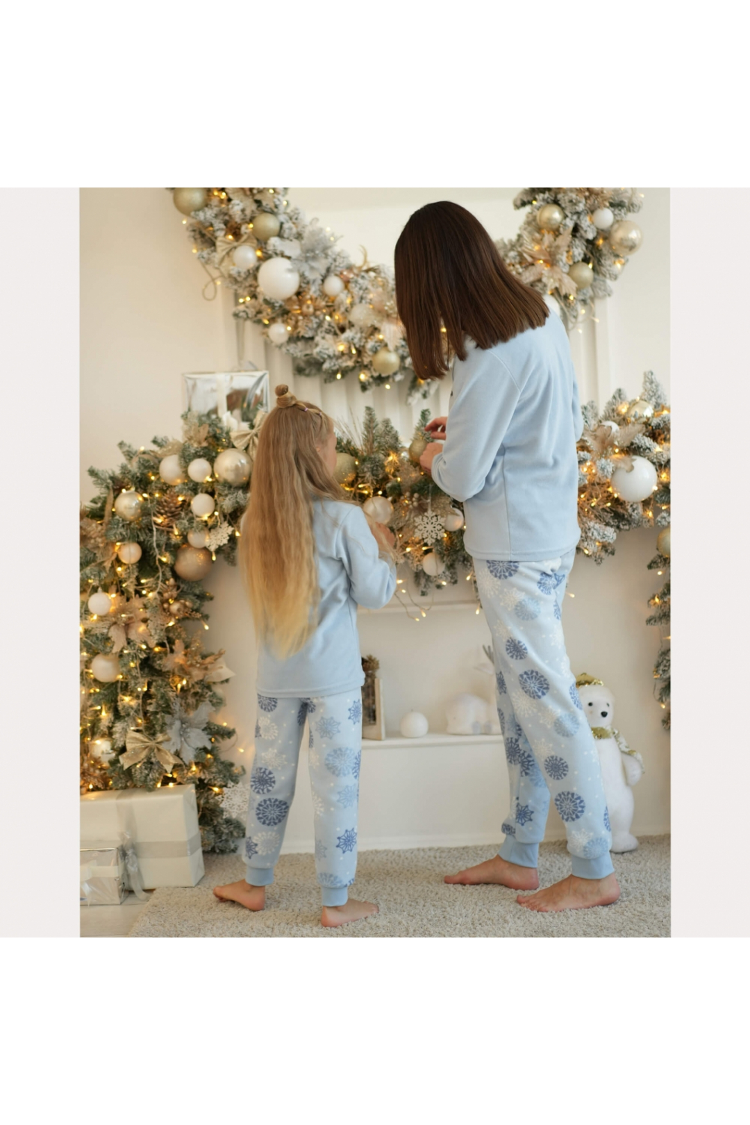 Піжама для дівчинки Гном блакитний фліс