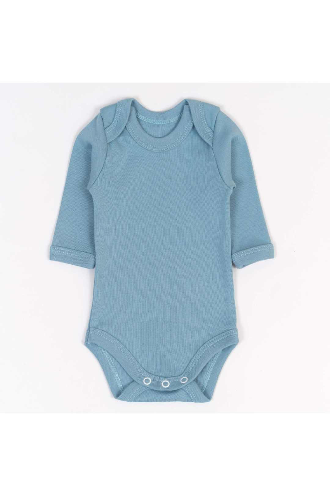 Боді  для малят однотонний сіро-блакитний рібана