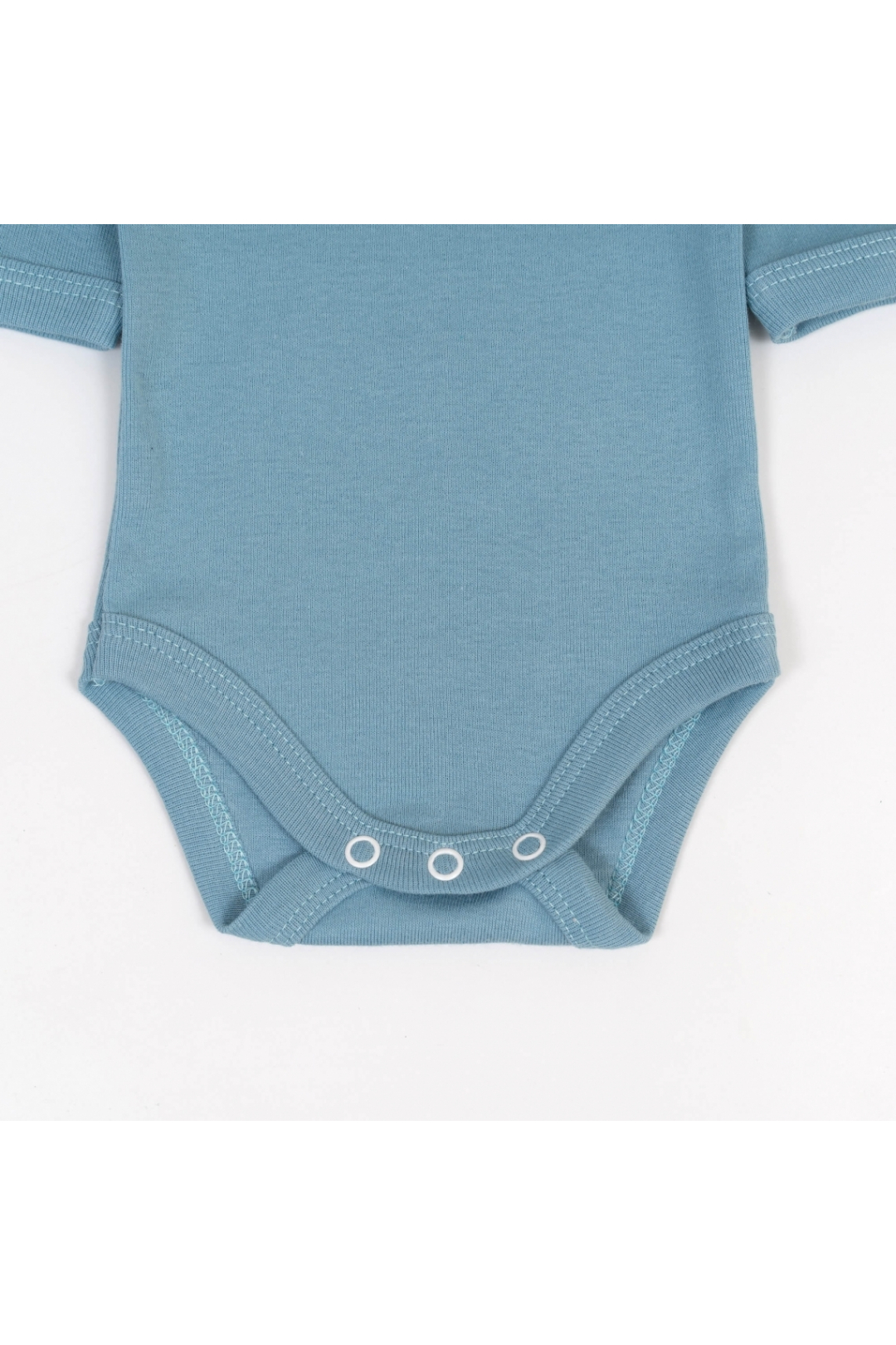 Боді  для малят однотонний сіро-блакитний рібана
