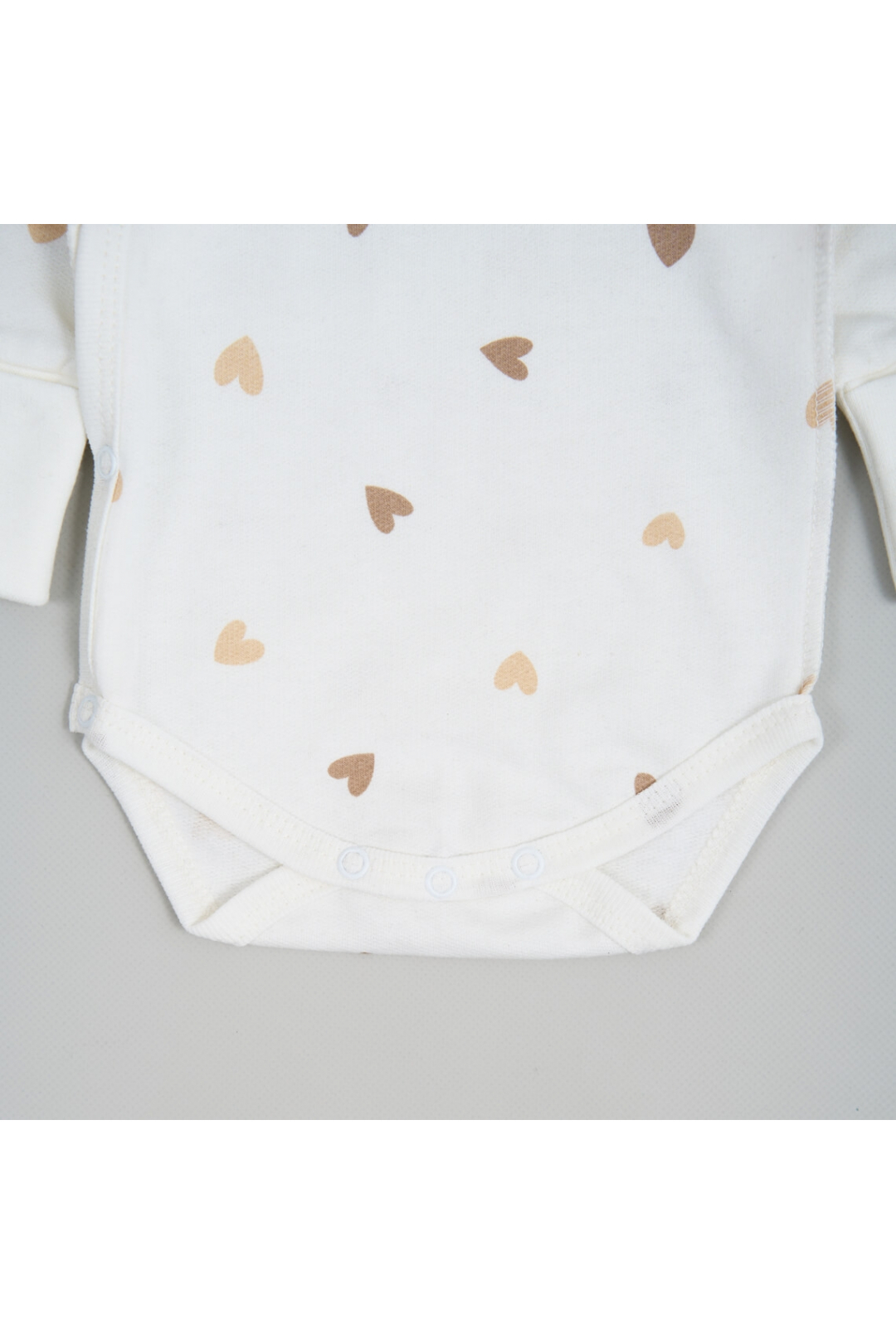 Комплект для новонароджених"Серце" молочний начіс (футер)