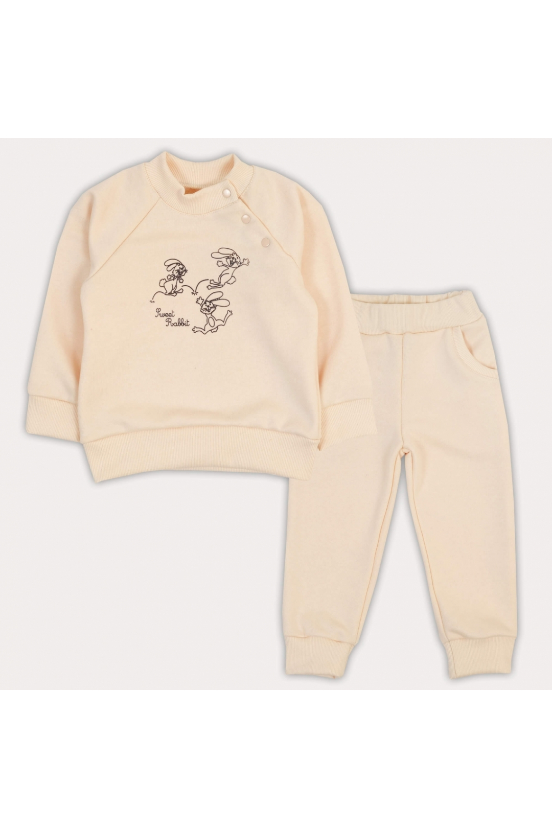 Костюм для малят молочний тринитка петля