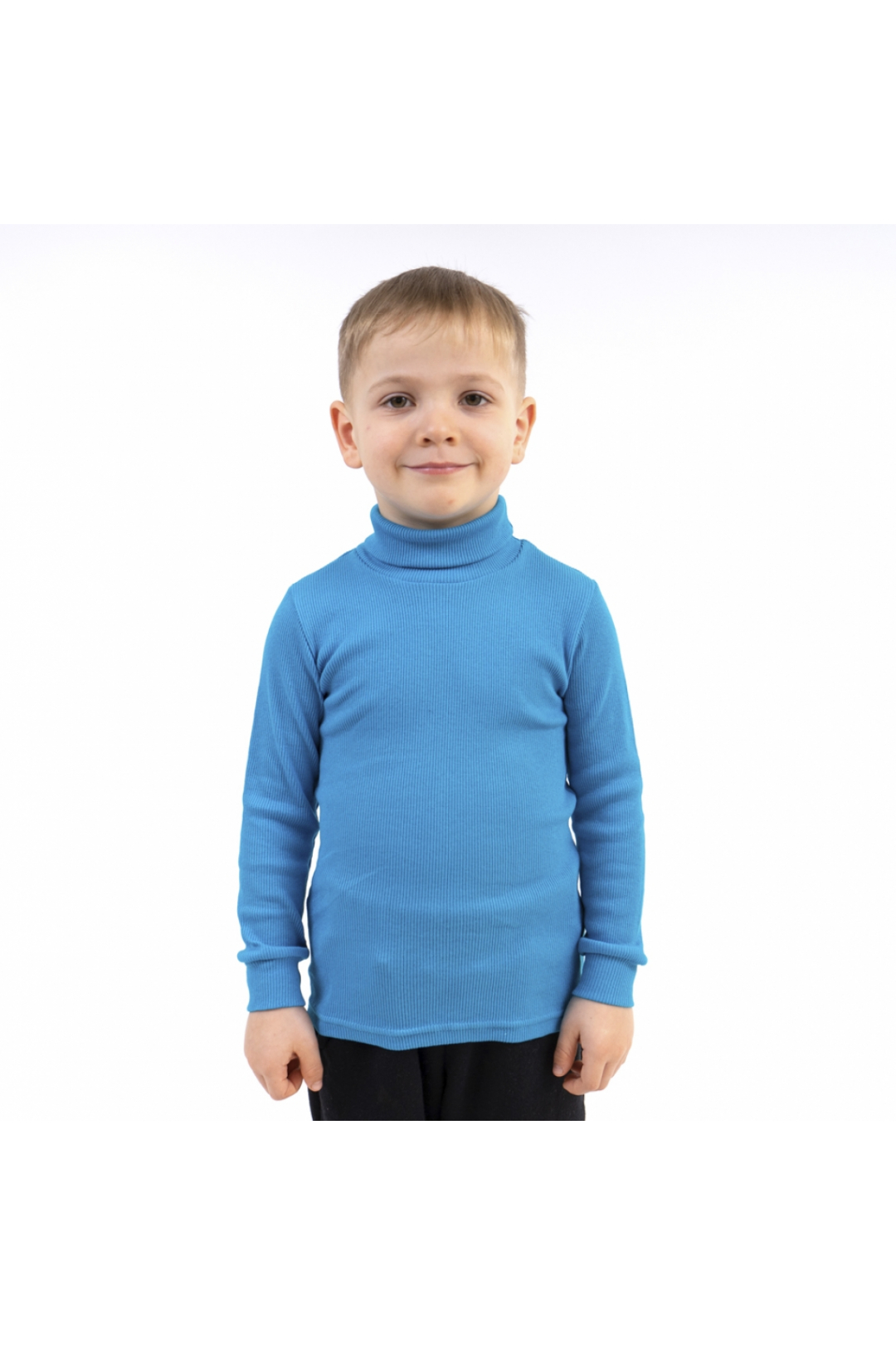 Гольф для хлопчиків блакитний рубчик