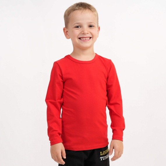 Лонгслів  для хлопчика червоний фулікра