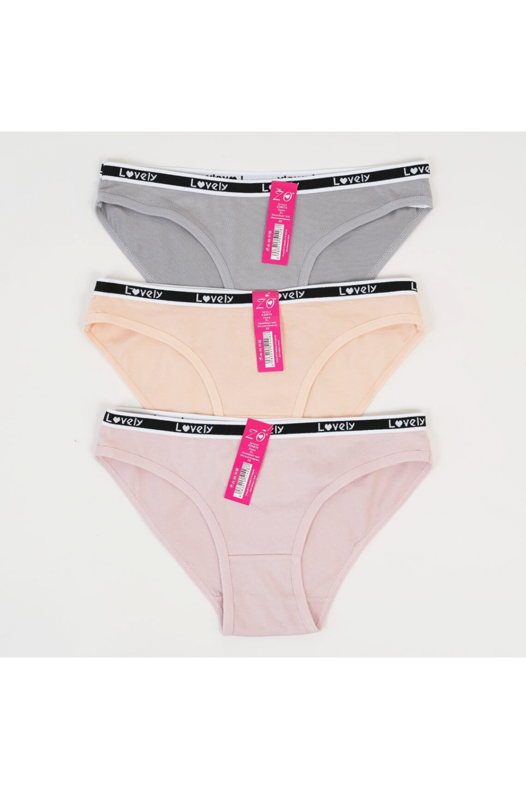 Труси жіночі сірий бавовна