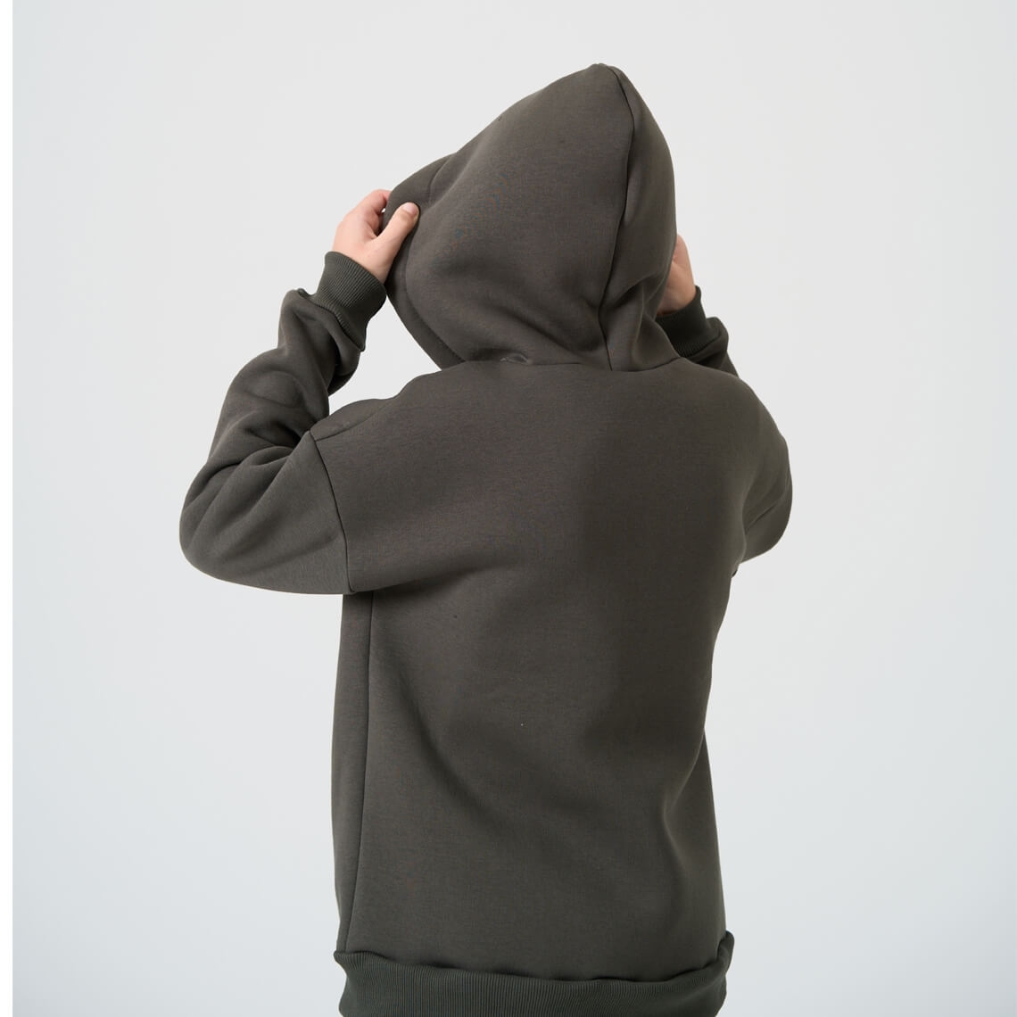 Костюм для хлопчика хакі тринитка на флісі