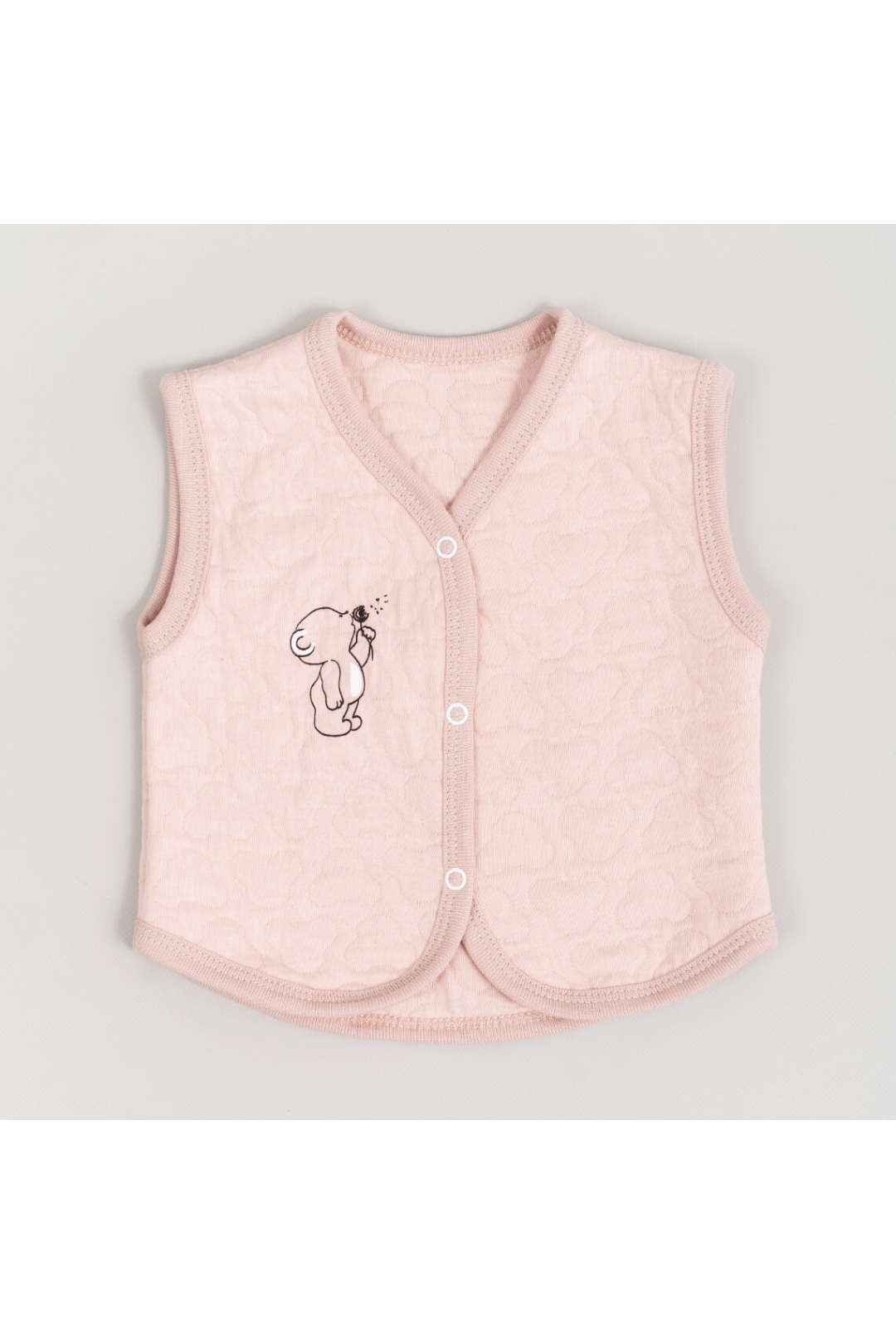 Жилет ясельний персиковий капітон
