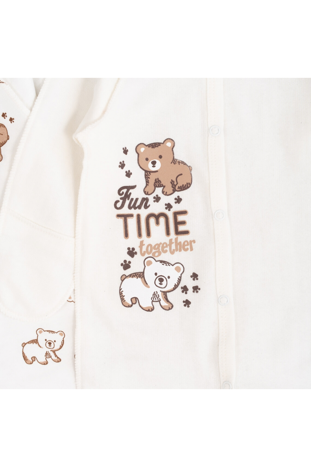 Чоловічки Сліпи Пара сліпів для новонароджених Ведмедики молочний начіс (футер)