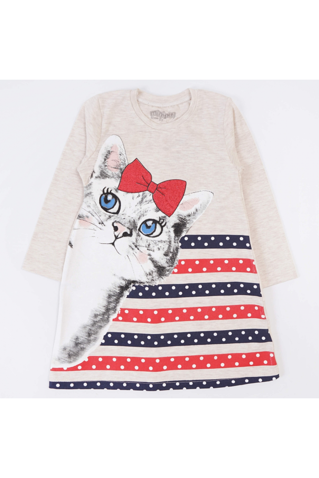 Сукня для дівчинки Кошеня сірий фулікра