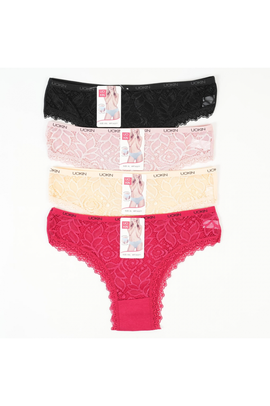 Труси жіночі чорний еластан