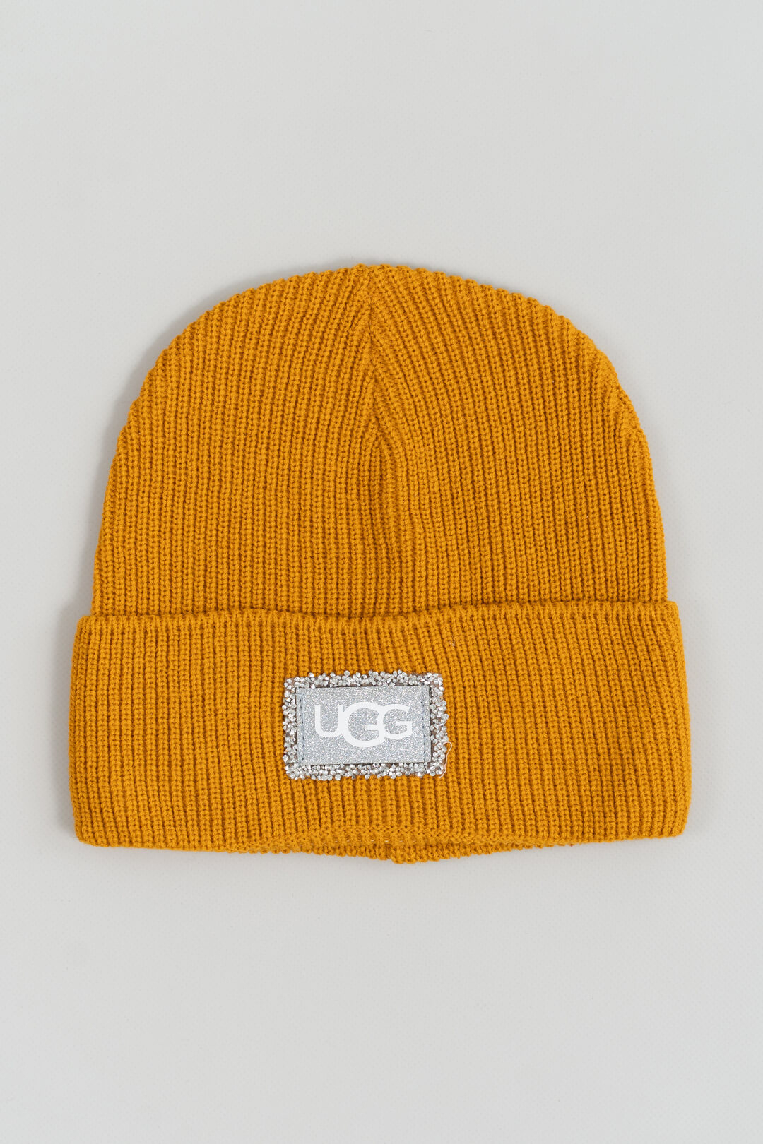 Шапка для дівчинки гірчичний в'язка