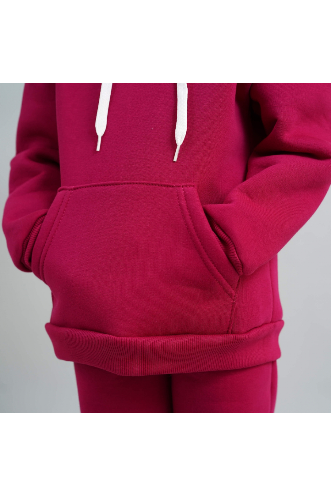 Теплий костюм для дівчинки ягідний тринитка на флісі