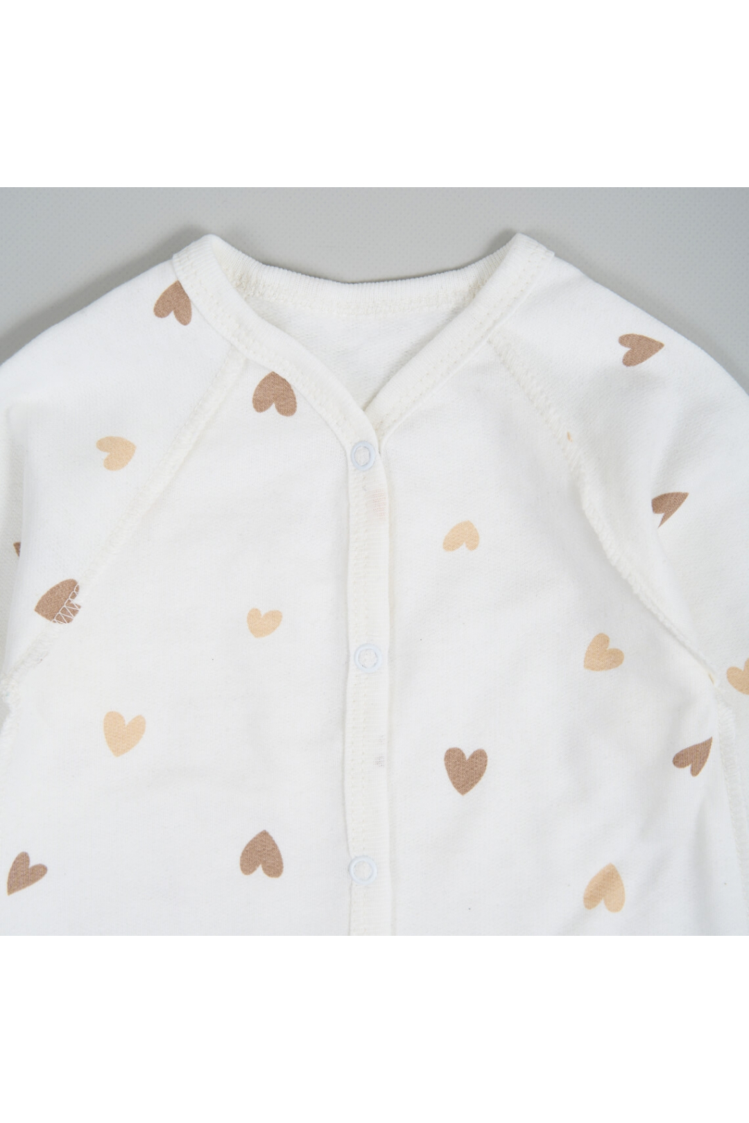 Чоловічки Сліпи для новонародженних Серце молочний начіс (футер)