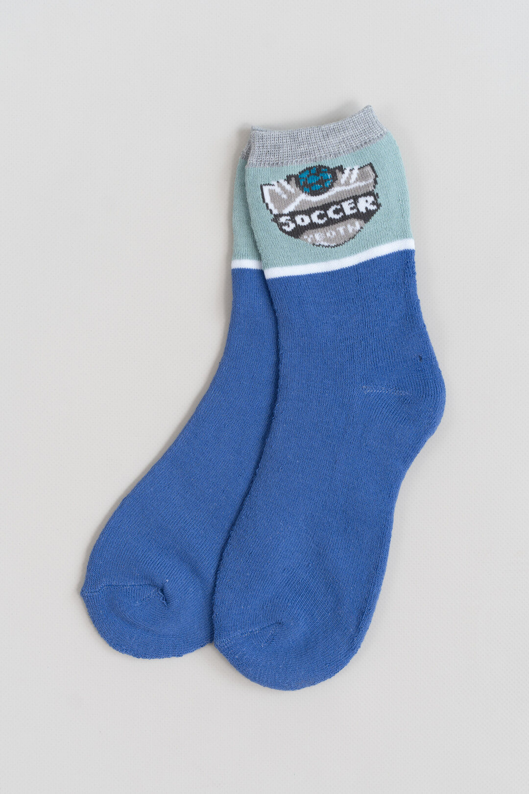 Шкарпетки для хлопчика блакитний махра
