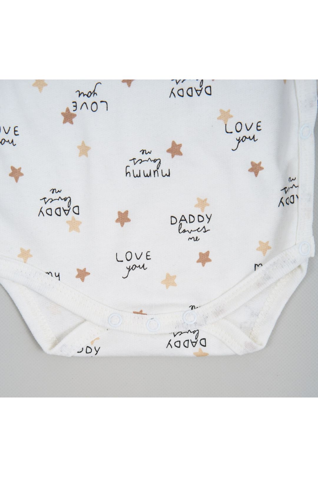 Комплект для новонароджених "Мамо кохає мене" молочний начіс (футер)
