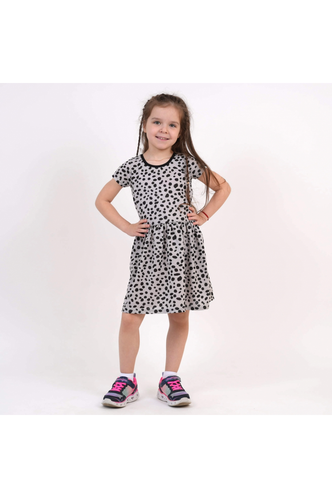 Сукня для дівчинки сірий кулір