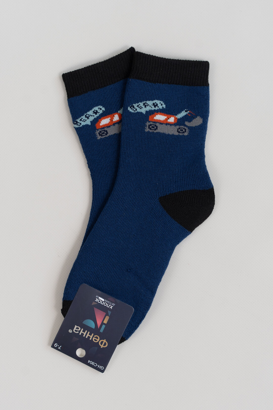 Шкарпетки для хлопчика синій махра