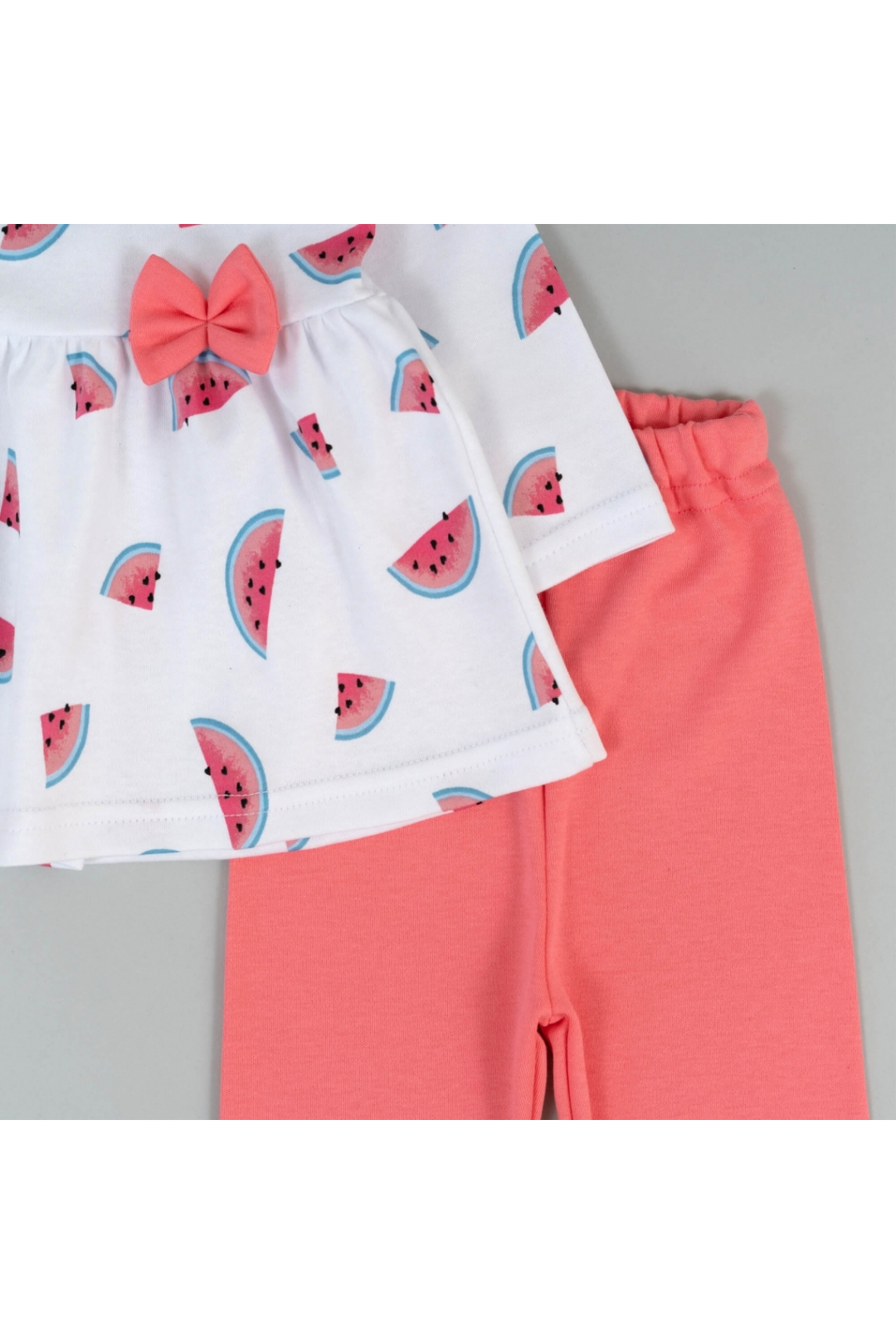Комплект для дівчинки Кавунчики кораловий інтерлок