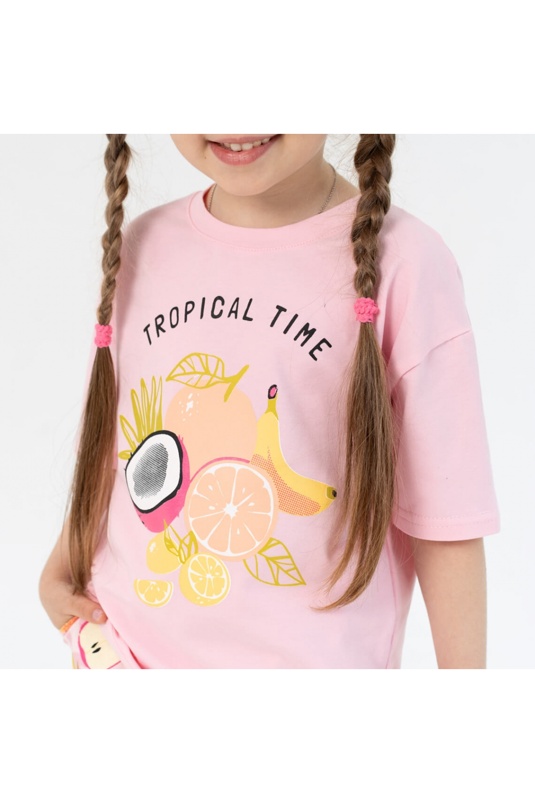 Комплект для дівчинки рожевий стретч кулір