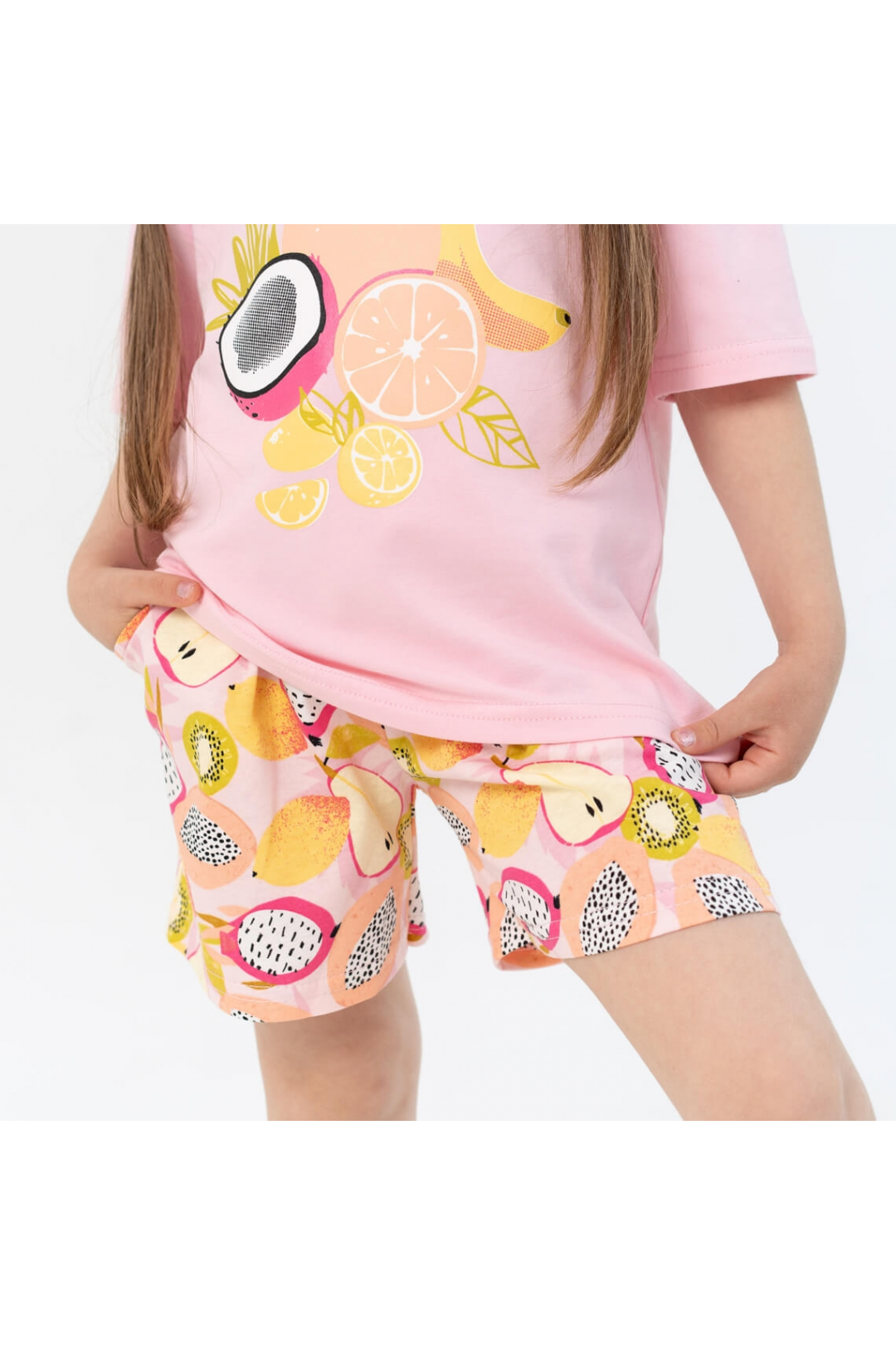 Комплект для дівчинки рожевий стретч кулір