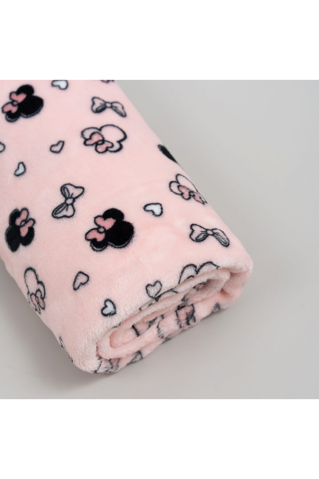 Пухнастий плед ясельний Міні рожевий велсофт