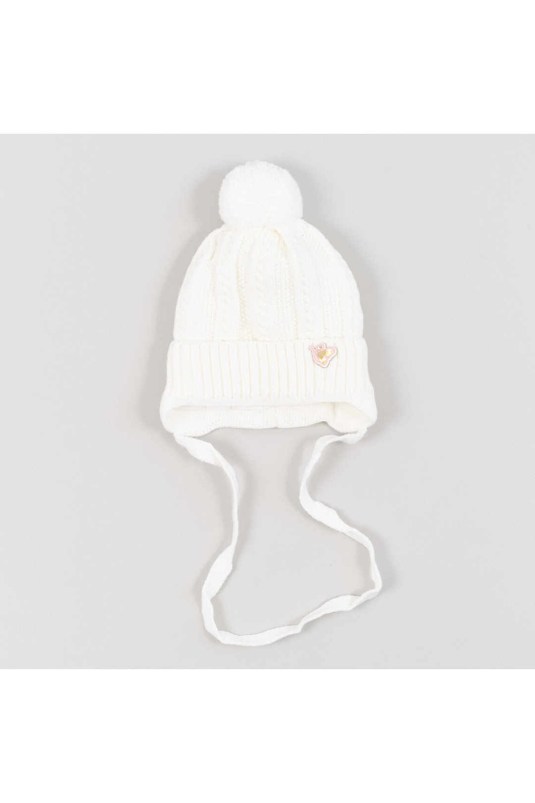 Шапочка для новонародженої молочний в'язка