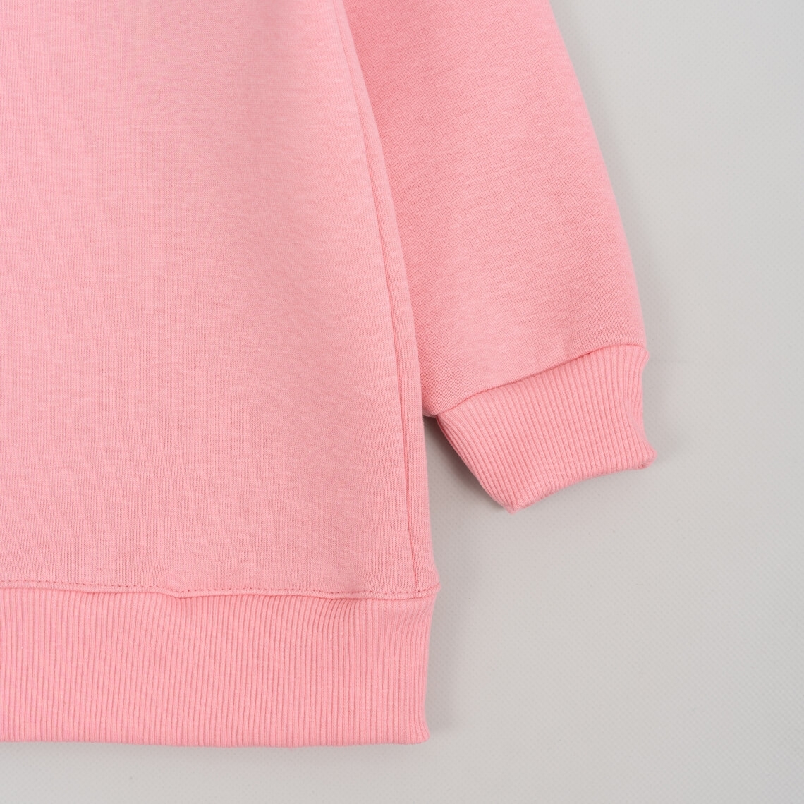 Світшот для дівчинки рожевий тринитка на флісі